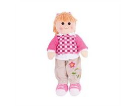 Bigjigs Toys Látková panenka Melanie 38 cm