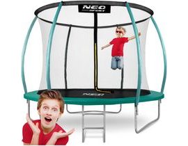 Zahradní trampolína 10ft/312cm se sítí, profilovanými sloupky a žebříkem