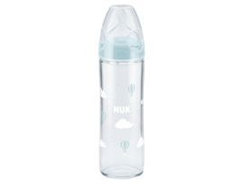 NUK First Choice Plus skleněná lahev 240ml New Classic tyrkysová