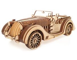 Ugears 3D dřevěné mechanické puzzle Vůz Roadster VM-01