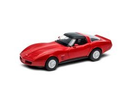 Welly Chevrolet Corvette Coupe (1982) 1:34 červený