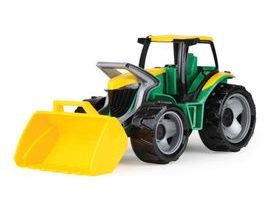 Traktor se lžíci zeleno žlutý