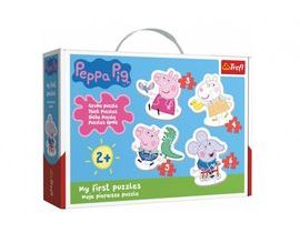 Puzzle pro nejmenší Prasátko Peppa/Peppa Pig 18 dílků v krabici 27x19x6cm 2+