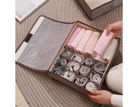 Textilní úložný box s přihrádkami - malý
