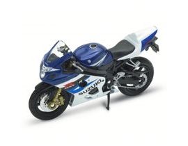 Welly Motocykl Suzuki GSX-R750 1:18 modrý