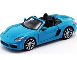 Bburago 1:24 Plus Porsche 718 Boxster Blue