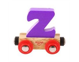 Bigjigs Rail vagónek dřevěné vláčkodráhy - Písmeno Z