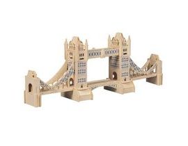 Woodcraft Dřevěné 3D puzzle slavné budovy Tower Bridge