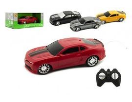 Auto RC s dálkovým ovládáním plast 15cm na baterie asst 4 barvy v krabici 24x10x12,5 cm