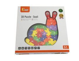 3D Puzzle - Šnek s písmenky