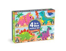 Mudpuppy Puzzle Dinosauři sada 4 v 1