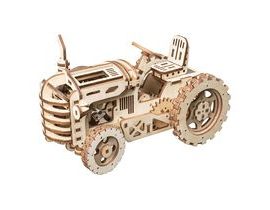 RoboTime 3D dřevěné mechanické puzzle Traktor