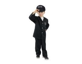 Dětský kostým policista s čepicí - český potisk (S) e-obal