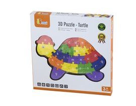 3D Puzzle - Želva s písmenky