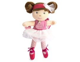 Doudou Jolijou Panenka mini baletka "Les Tutus" 23 cm světle růžové šaty