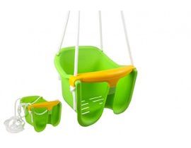 Houpačka Baby zelená plast 33x30x28cm nosnost 25kg v síťce 12m+