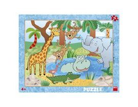 Dino ZVÍŘÁTKA V ZOO 40 deskové Puzzle