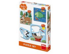 Zvířátka: Kde žijí 3-5 baby puzzle