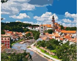 Malování podle čísel - Český Krumlov