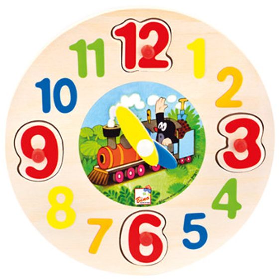 ABC Toys - Dřevěné hodiny - Krtek - Bino - Dekorácie z dreva - Drevené  hračky, Hračky a hry - Kdo si hraje, nezlobí