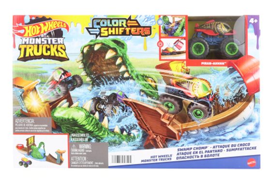 Hot Wheels Monster Trucks color shifters zuřivý krokodýl HGV14