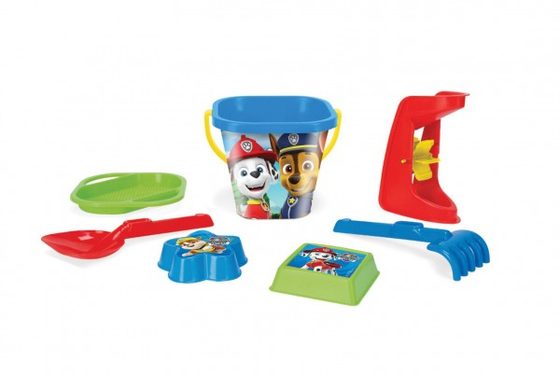 Sada na písek 7ks plast Paw Patrol/Tlapková patrola v síťce 20x30x18cm 12m+ Wader