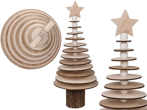 Vánoční stromek na dřevěném stojanu