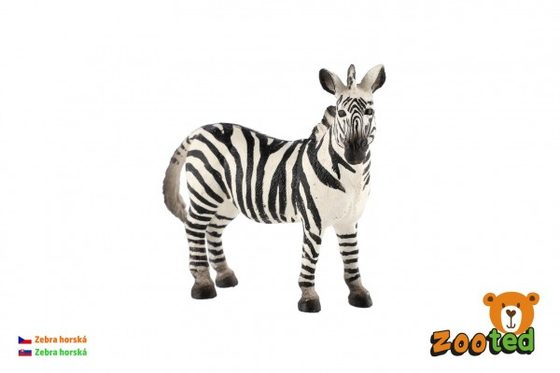 Zebra horská zooted plast 11cm v sáčku