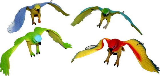 Papoušci 4 druhy 12 x 30 cm