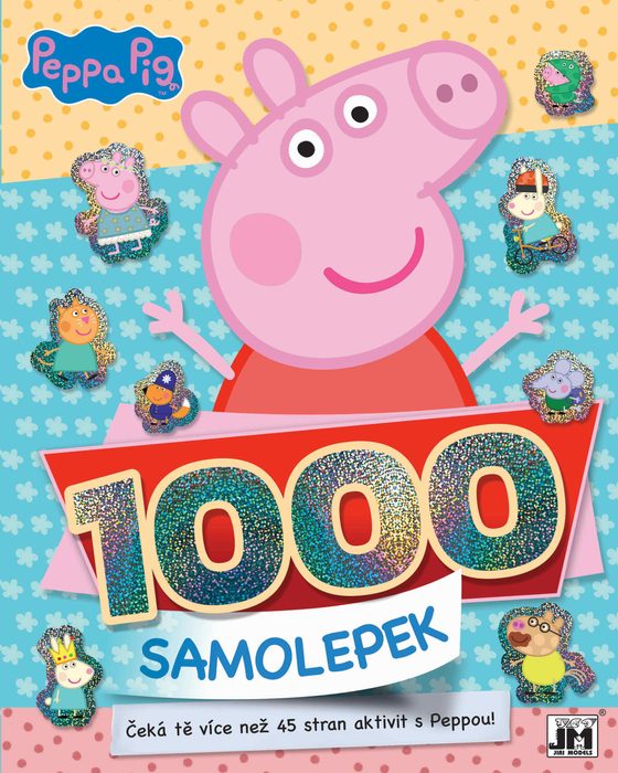 1000 samolepek Prasátko Peppa