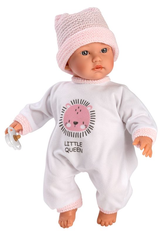 Llorens 30010 CUQUITA - panenka miminko se zvuky a měkkým látkovým tělem - 30 cm
