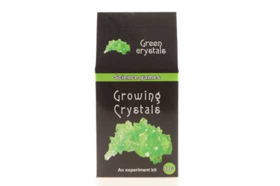 Mini chemická sada - rostoucí krystaly - zelené