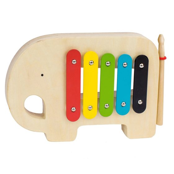 Petitcollage Dřevěný xylofon slon