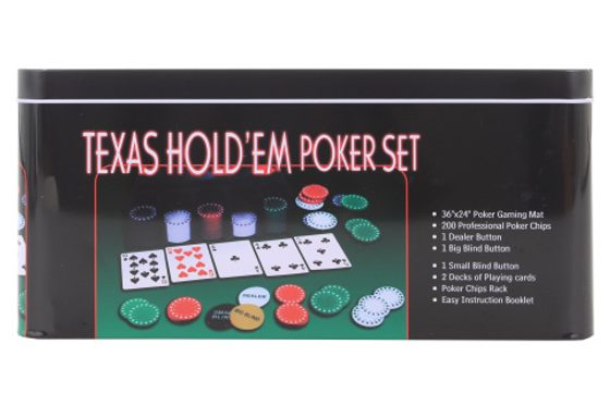 Set poker v plechovém boxu