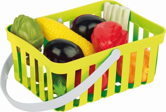 Androni Nákupní košík se zeleninou - 10 kusů, zelený