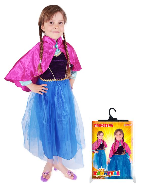 Dětský kostým princezna zimní království Anička DELUXE (S)
