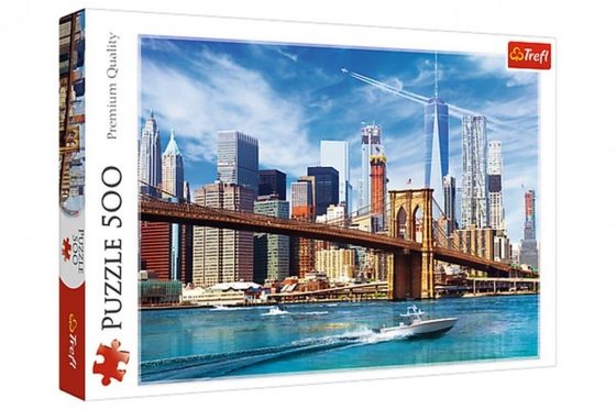 Puzzle Výhled na New York 500 dílků 48x34cm v krabici 40x26,5x4,5cm