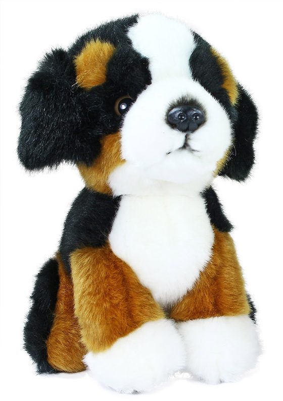Plyšový bernský salašnický pes sedící 18 cm ECO-FRIENDLY