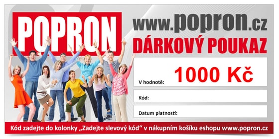 Dárkový poukaz ve výši 1000 Kč - Popron.cz