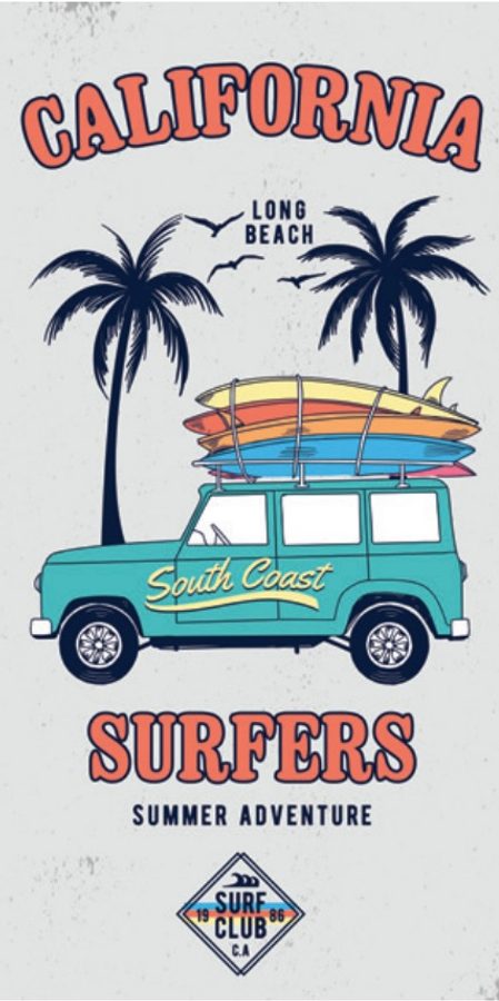 Plážová osuška Lovely Home 12151 California Surfers