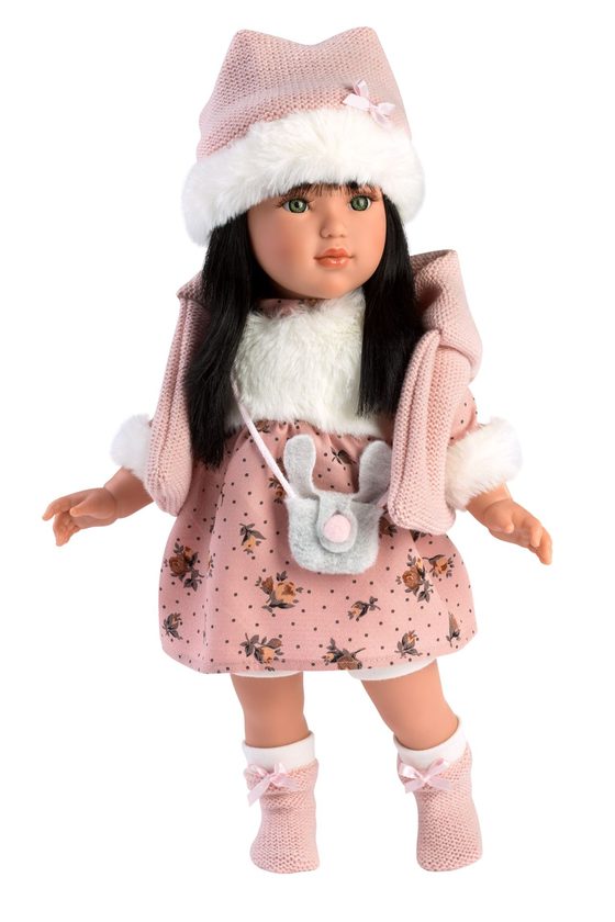 Llorens 54033 GRETA - realistická panenka s měkkým látkovým tělem - 40 cm