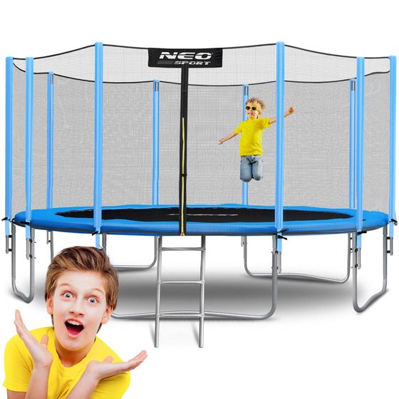 Zahradní trampolína 15ft/465cm s vnější sítí a žebříkem