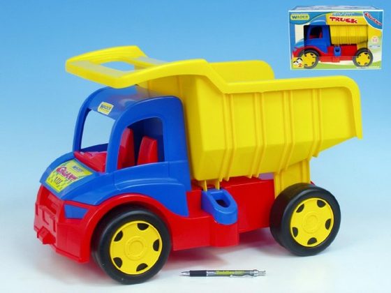 Auto Gigant Truck sklápěč  plast 55cm v krabici od 12 měsíců Wader