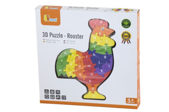 3D Puzzle - Kohout s písmenky