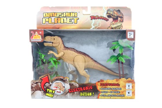 Dinosaurus T-Rex na baterie