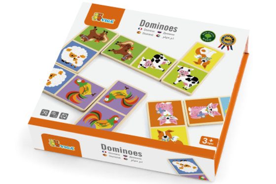 Dřevěné domino - domácí zvířata