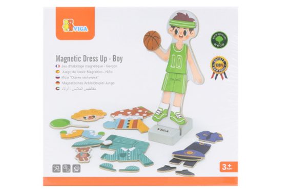 Dřevěné magnetické oblékání - chlapec