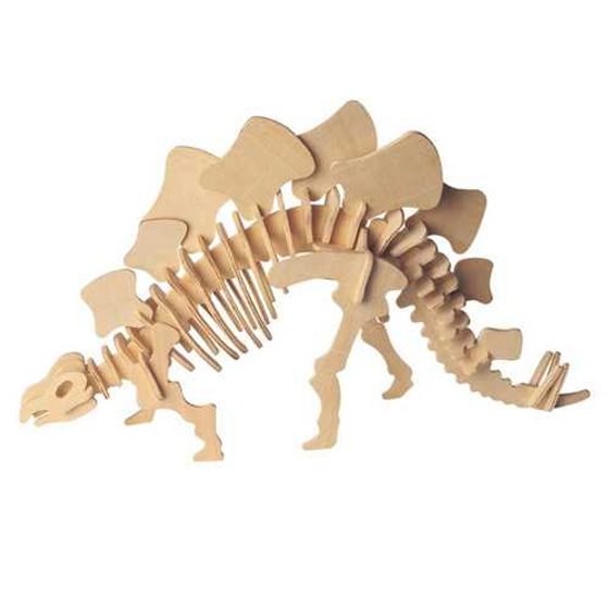 Woodcraft Dřevěné 3D puzzle velký Stegosaurus