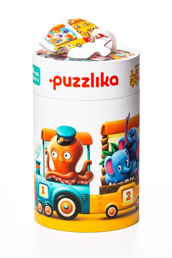 Puzzlika 13050 Vlak 94 cm - naučné puzzle 20 dílků