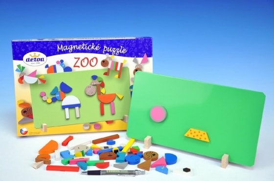 Magnetické puzzle ZOO v krabici 33x23x3,5cm